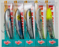 【新品未使用 】ポジドライブガレージ　ＤＫ　シードッグ　１６０　５色セット②　ペンシルベイト　コノシロパターン　トップウォーター　レッド中村　シーバス　ビッグベイト　（０８）