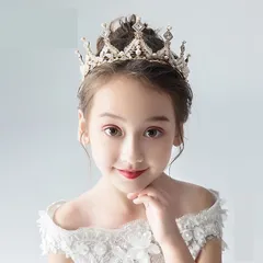 子供 髪飾り ティアラ パール ティアラ ウエディングキッズ ヘアアクセサリー イベント 式典 結婚式 和装 入学式 入園式 卒園式 結婚式 お呼ばれ パーティー 女の子 髪飾り menghu01menghu01menghu01