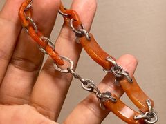 BR7-33 一点物 赤翡翠 ミャンマー産 本翡翠 シルバー ブレスレット