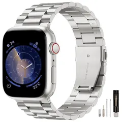 【新品】 コンパチブル アップルウォッチ バンド 46mm 45mm 44mm 42mm 41mm 40mm 38mm ステンレス 男女兼用 コンパチブル apple watch バンド メンズ ビジネス 金属 ベルト iWatch Series11/10 1