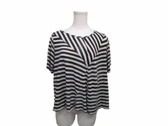 アクネ Acne ボーダー 半袖 Ｔシャツ カットソー 白 ホワイト 黒 ブラックのサムネイル