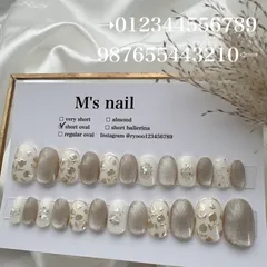 オーダーメイド/匿名配送可能/全サイズ入り/結婚式/成人式/成人式ネイル/ネイルチップ/24枚