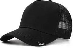 Laquest ラクエスト トラッカー メッシュキャップ 帽子 コットン／メッシュ 最大65cm メンズ レディース(ブラック,  62.0 cm)