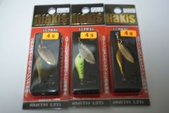スミス　ニアキス 　４ｇ　 NIAKIS　4g　　3枚セット　グリーンOR　チャートヤマメ　アカキンヤマメ