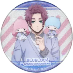【中古】バッジ・ピンズ 糸師冴×リトルツインスターズ 「ブルーロック×サンリオキャラクターズ PremiumShop 第2弾 グリッター缶バッジ」