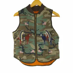 デニムアンドサプライ ラルフローレン DENIM & SUPPLY RALPH LAUREN ビーズ装飾 迷彩ナイロンベスト レディース JPN：M のサムネイル