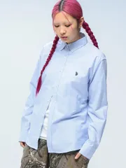 U.S. POLO ASSN.  (ユーエスポロアッスン) 綿100％ ワンポイント ボタンダウン 長袖 シャツ