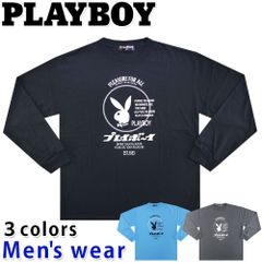 PLAYBOY プレイボーイ 長袖 Tシャツ メンズ ワイド 雑誌 グッズ PB1-3911B