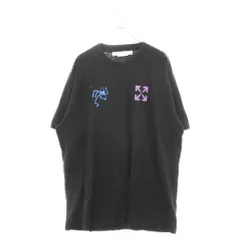 OFF-WHITE (オフホワイト) 22SS 90s LIQUID OVER TShirts ロゴプリント オーバーサイズ クルーネック 半袖Tシャツ カットソー ブラック OMAA038S22JER006のサムネイル