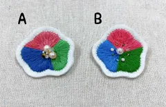 《レインボーフラッグ ブローチ》刺繍 ポリセクシュアル カラー フェルト ビーズ