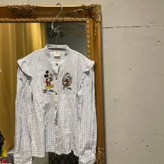 マウジー　ディズニー　ミッキー ミニー　ブラウス　moussy ディズニー moussy ブラウス 刺繍 ディズニー ミッキー ミニー ブラウス