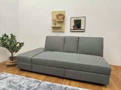 ソファベット 3人掛けソファ 格納式テーブル付 スツール付 引き出し付 3038