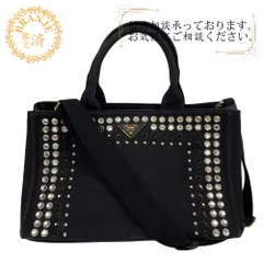 瀕死…プラダ　カナパ　S ビジュー　トートバッグ　PRADA 瀕死…プラダカナパS ビジュートートバッグPRADA