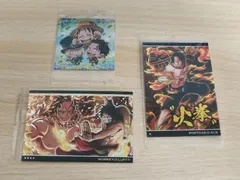 aca246 【No.7-SEC1 兄弟の絆 (SEC) 】ワンピース 受け継がれる意思 ワンピース ウエハースシール SW4-S1 エース、サボ、ルフィ SEC