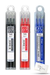 新品 パイロット フリクション用 替芯 黒・赤・青3色セット【0.7mm 細字 黒3本入×1赤3本入×1青3本入×1】JasmineSymphonyオリジナルおまけ付アソート　LFBKRF30F3 水性 ゲルインキボールペン 替芯 ノック式・キャップ式共通