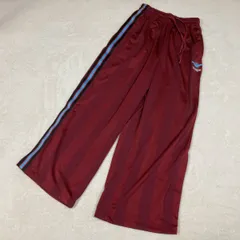 【wasps】トラックパンツ　ワイン　美品　ワンポイント ラインジャージ 2022aw Y2K　フェアリーグランジ　バレエコア　平成ギャル