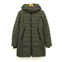 フィラ ゴルフ ダウンジャケット ジャンパー ゴルフウエア ブランド アウター レディース Sサイズ カーキ FILA GOLF 【中古】