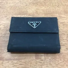 PRADA ネイビー 三つ折り財布 最終値下 PRADA ネイビー 三つ折り財布