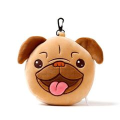 アイマスク付もちもちピロー パグのモップス 送料無料 快眠 枕 かわいい プレゼント 人気 便利 トラベルグッズ