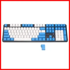 ク ー ポ ン 有☆彡108 / 104 87 フィット キーキャップ MXスイッチ キーキャップ MX チェリー メカニカルキーボード ダブルショット 設定 バックライト付き ブルーホワイトコンボ PBT Balls Happy