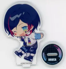 【中古】アクリルスタンド・アクリルパネル うるか Crazy Raccoonデフォルメアクリルスタンド vol.2 「Crazy Raccoon×GiGOキャンペーン第2弾」