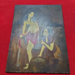 板絵　浮世絵　裸婦　歌麿　喜多川歌麿　鮑取り　珍品