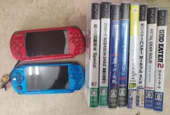 ジャンク扱い　PSP-3000本体　2台　ソフト付き