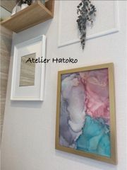 アルコールインクアート　原画　A4