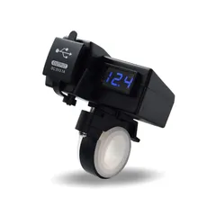 バイク USB充電器 電圧計 バッテリーモニター LED表示 スーパーカブ50 クロスカブ50 ジョルノ タクト Dunk ベンリィ ジャイロ キャノピー CB125R PCX ハンターカブ スーパーカブ110 モンキー125 グロム Z900RS YZF