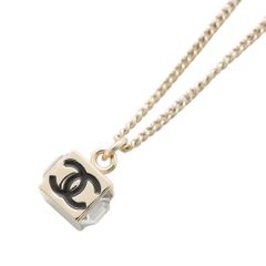 Sランク◆VINTAGE【CHANEL】キューブ ストラス B25 C*ネックレス シャネル ネックレス ココマーク キューブ ストラス B25 C