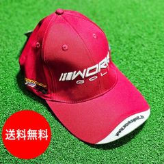 ワークスゴルフ キャップ フリーサイズ 春 夏 秋 フリーサイズ 赤 レッド