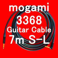 mogami 3368 Guitar Bass 高品位Cable w/ Neutrik Gold Plated Plug SL 7m