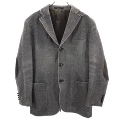 アクアスキュータム ウールブレンド 肘あて付き ジャケット LL ブラウン Aquascutum LONDON ハンティング メンズ 【中古】  【230116】 【PD】