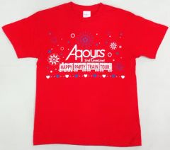 [중고] T셔츠(캐릭터) Aqours T셔츠(KOBE) 레드 S사이즈 [러브라이브! 선샤인!! Aqours 2nd LoveLive! HAPPY PARTY TRAIN TOUR]