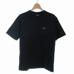 ラコステ LACOSTE クラシック フィット CLASSIC FIT アウトラインクロックポケットTシャツ カットソー クルーネック ロゴ 半袖 XS 黒 ブラック TH5581 /EEのサムネイル
