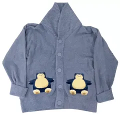 【中古】アウターウェア カビゴン ベビモコジャガードショールカーディガン ネイビー ユニセックスS-Mサイズ 「ポケットモンスター Pokemon Sleep meets GELATO PIQUE」