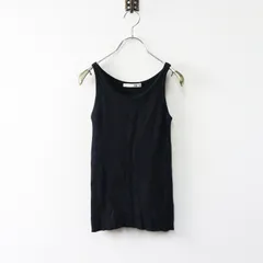定価3万 エヴァムエヴァ evam eva cashmere silk sleeveless カシミヤシルクスリーブレス 2/ブラック タンクトップ【2400014160437】のサムネイル