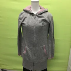 BURBERRYLONDONバーバリーロングニットパーカー(M)   E-S