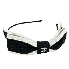未使用☆正規品　CHANEL　ヘアバンド　カチューシャ　リボン　ココマーク　白黒 2025年最新】CHANEL レディース ヘアバンド・カチューシャの人気