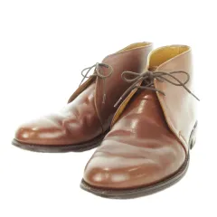 アルフレッド サージェント Alfred Sargent チャッカブーツ レースアップ レザー 外羽根 7 25.5cm 茶 ブラウン /MN7 ■GY11のサムネイル