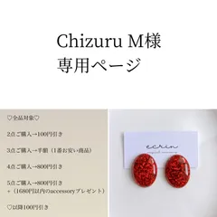 Chizuru M様♡専用ページ〔ネジバネイヤリング〕