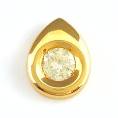 ダイヤモンド デザインペンダントトップ YG イエローゴールド  ペンダントトップ K18 ダイヤモンド レディース 【中古】