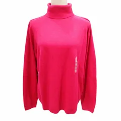 ユニクロ UNIQLO タグ付 大きいサイズ 3Dカシミヤ タートルネックセーター ニット 長袖 ピンク 系 XXL 0313