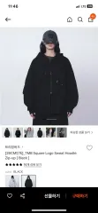 トリミングバード TMB square logo zip-up