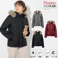 レディース バイク ジャケットミリタリー ウィンター ジャケット プロテクター付属 防寒 防風 撥水 Rosso StyleLab ロッソスタイルラボ 3カラー 3サイズ ROJ1001 軽量 暖かい オートバイ オシャレ かわいい ジャケット