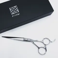 ウツミ UTSUMI 内海 美容師 ハサミ シザー プロ用 美品 国家試験 内海ウツミUTSUMI】55T17 メガネ シザー セニング 美容ハサミ