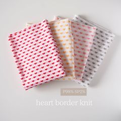 heart border knit　ハートボーダーニット　韓国生地