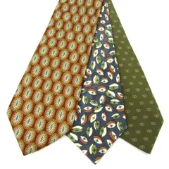 ヴァレンティノ ネクタイ ブランド 3点セット Vロゴ柄など まとめ売り まとめて メンズ VALENTINO 【中古】