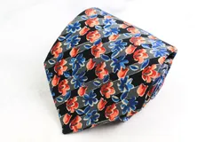 ジバンシィ ブランド ネクタイ ストライプ柄 総柄 花柄 シルク PO メンズ グレー GIVENCHY 【中古】