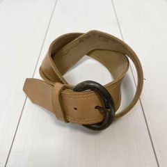 90s ヴィンテージ 本革 レザーベルト ベージュ genuineleather